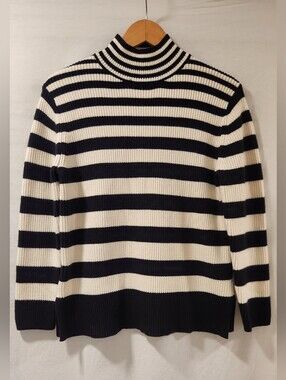 Industry Republic Clothing Striped Turtleneck Knit Sweater Size M